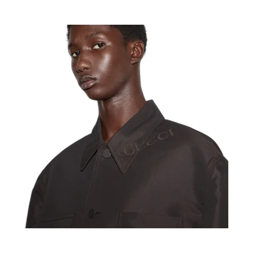 Technical cotton jacket