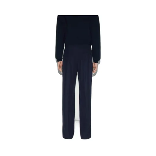 Technical wool twill trouser