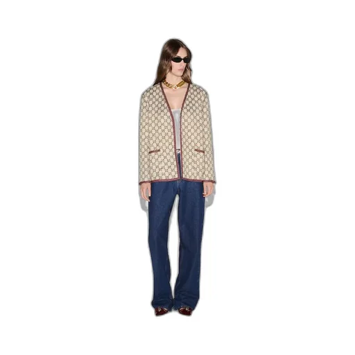GG cotton tweed jacket