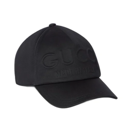 Gucci embossed baseball cap