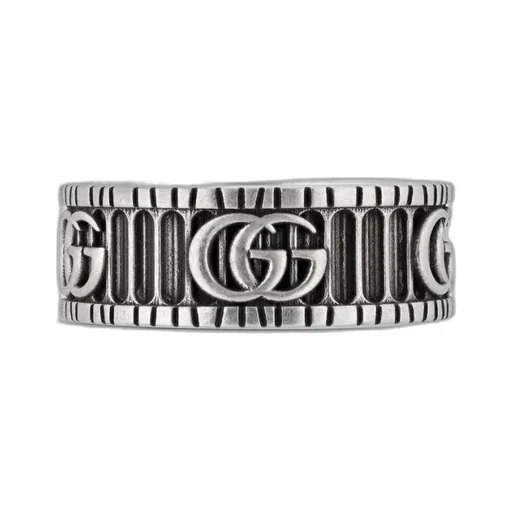 Ring with Double G in silver