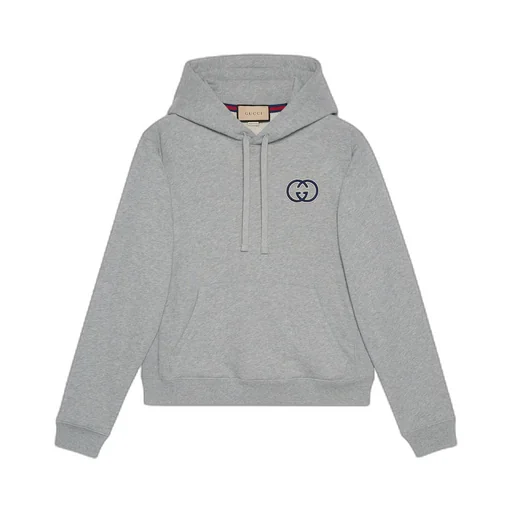 Cotton jersey hooded sweatshirt