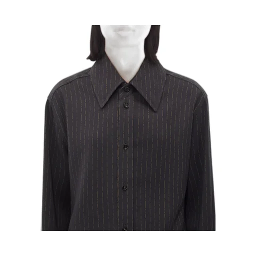 Cotton And Silk Stripe Shirt