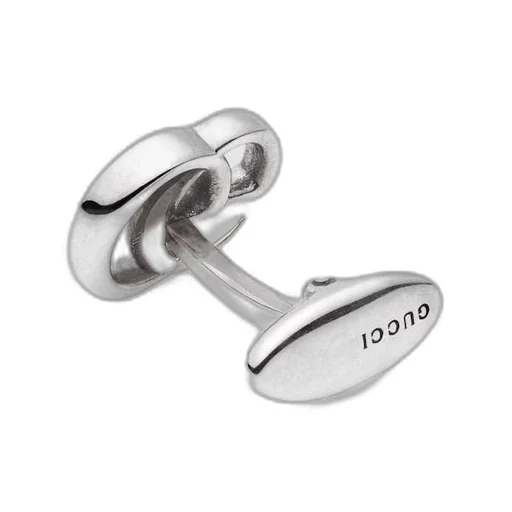 Silver cufflinks with Double G