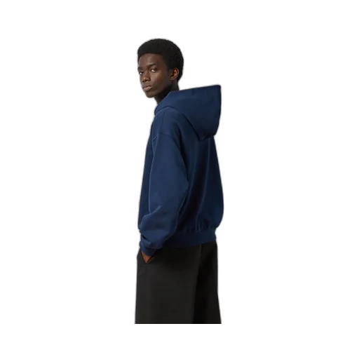 Cotton jersey hooded sweatshirt