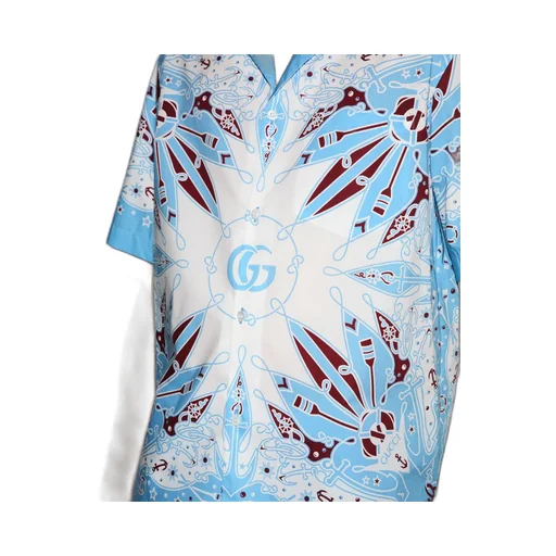 Double G bandana print cotton shirt