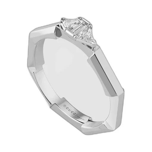 Gucci Link to Love baguette diamond ring