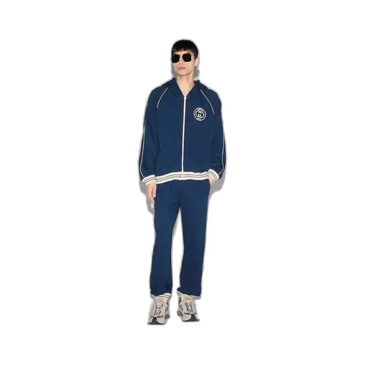 Cotton jersey sweatshirt with patch