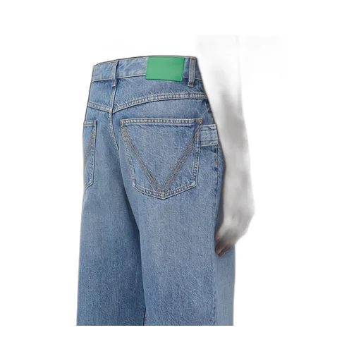 Vintage Indigo Washed Wide Leg Denim