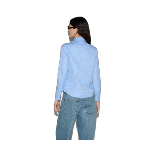 GG Oxford cotton shirt with optical effect