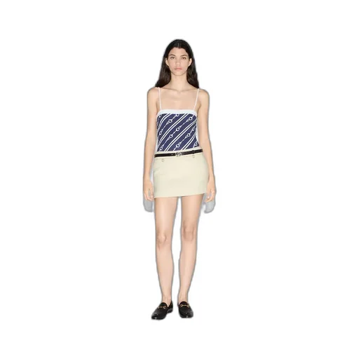 Horsebit print sparkling jersey swimsuit
