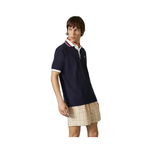Cotton piquet polo with Double G