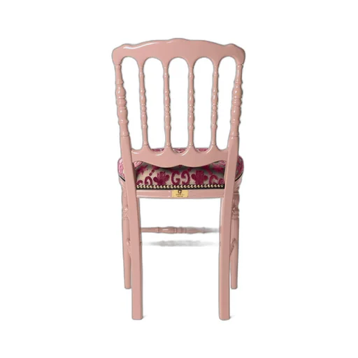 Wood chair with GG bees and stars