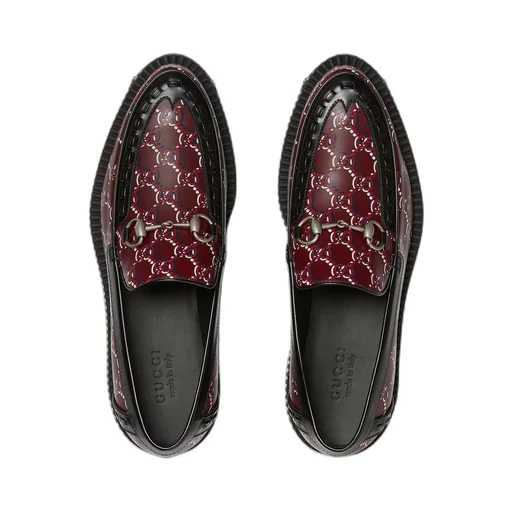 Men's Gucci Horsebit GG creeper loafer