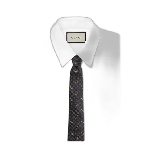 GG silk jacquard tie