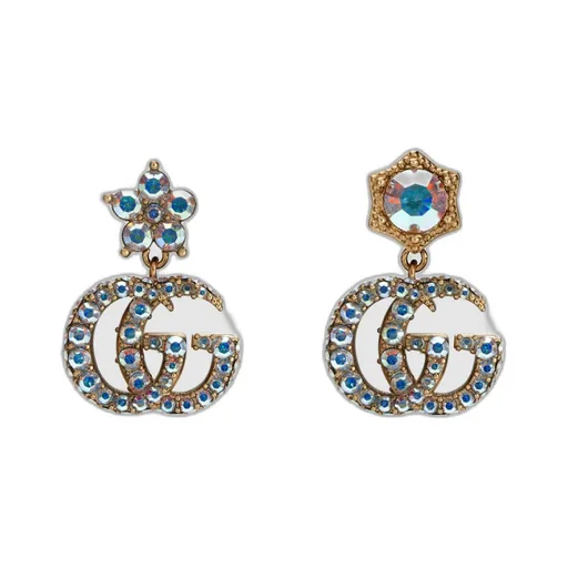 Crystal Double G earrings