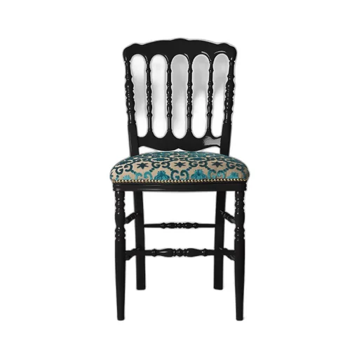 Wood chair with GG bees and stars