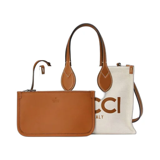 Mini tote bag with Gucci print