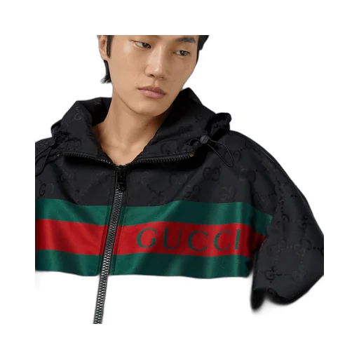 GG nylon jacquard jacket