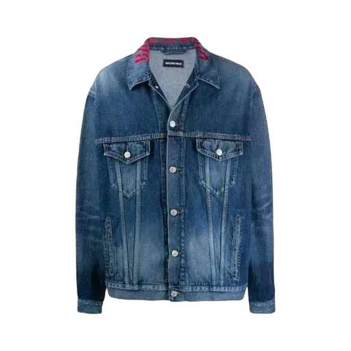 Neck Logo Denim Jacket