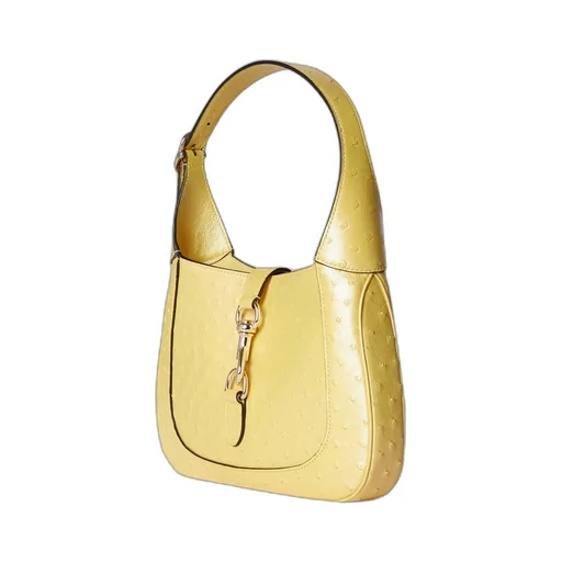 Gucci Jackie ostrich shoulder bag