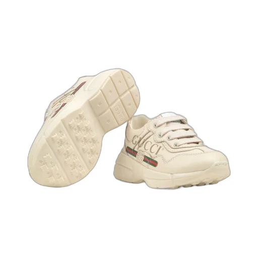 Toddler Rhyton Gucci logo leather trainer