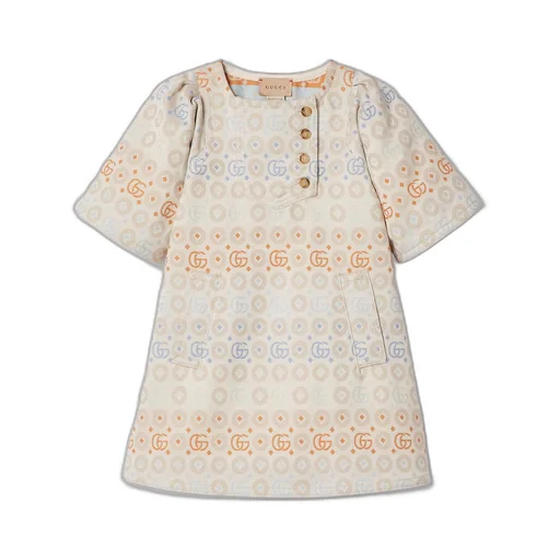 Children's Double G cotton dress