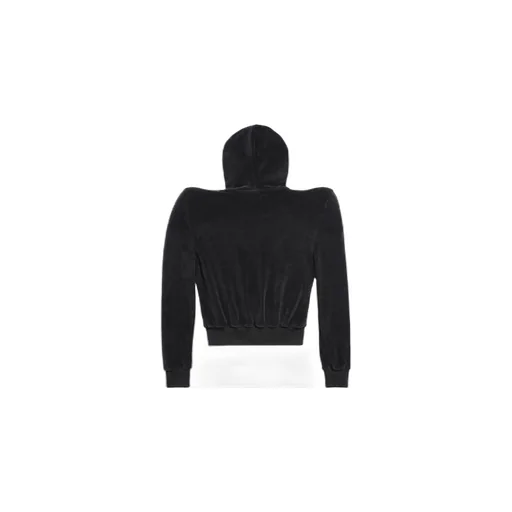 Round Shoulder Zip-up Hoodie