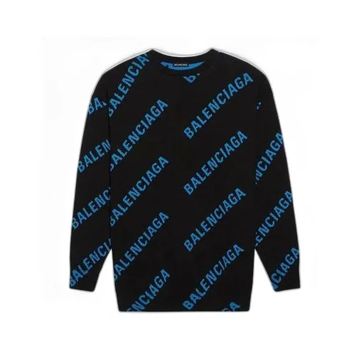 Allover Logo Crewneck Sweater