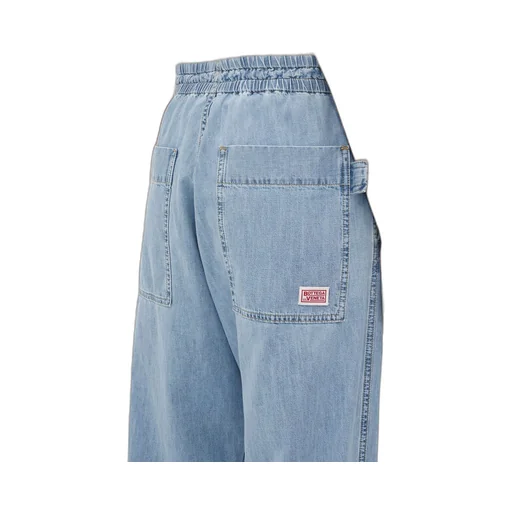 Light Bleached Elasticated Denim