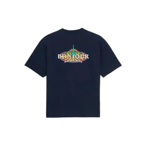 Bonjour Cotton Crewneck T-Shirt