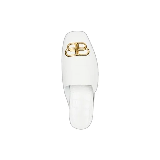 Cosy Mules White