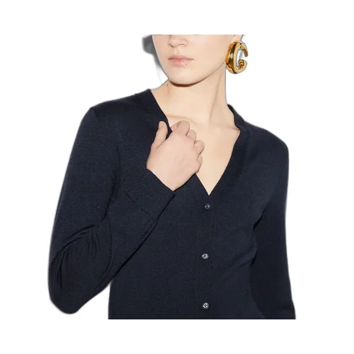 Wool silk cardigan