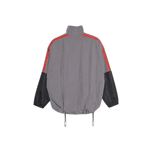 Two-Tone Logo-Print Shell Jacket