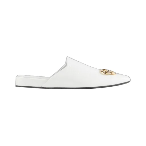 Cosy Mules White