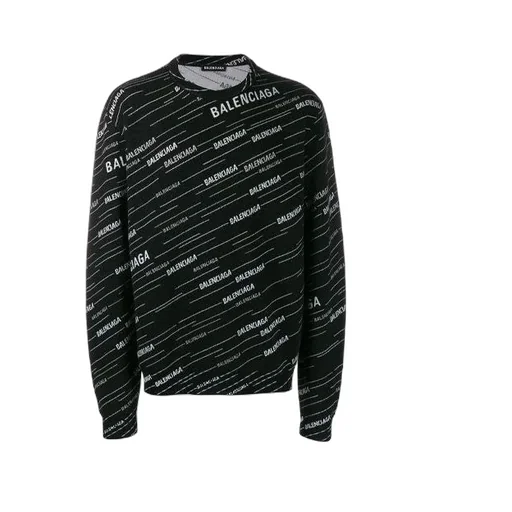 Jacquard Logo Crewneck Sweater