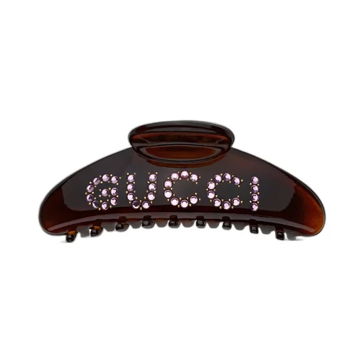 'GUCCI' hair clip with crystals
