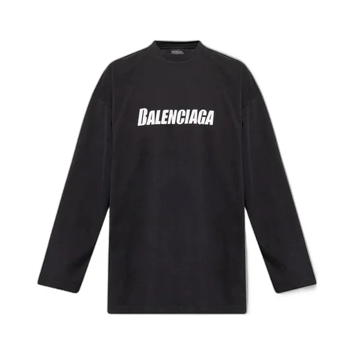 Caps Oversized Long Sleeve T-Shirt