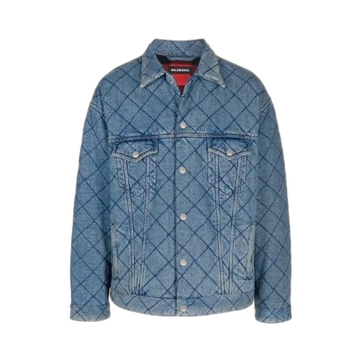 Oversized Padded Denim Jacket