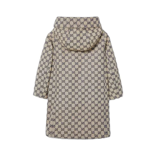 Children's GG canvas hooded jacket