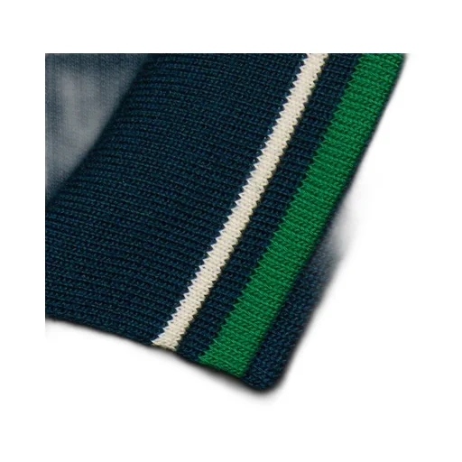 Wool cotton jersey polo shirt