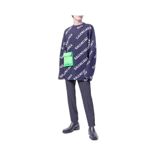 Intarsia Knit Logo Jumper