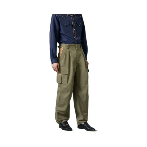 Gg Wide-Leg Cargo Pants