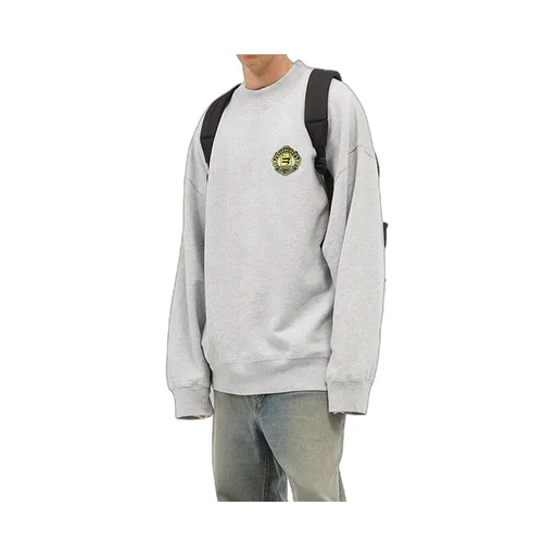 Sporty B Crest Logo Crewneck Sweater