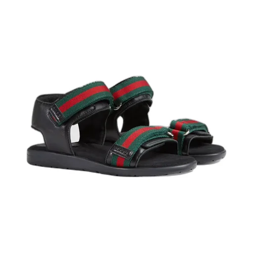 Children's leather sandal with Web