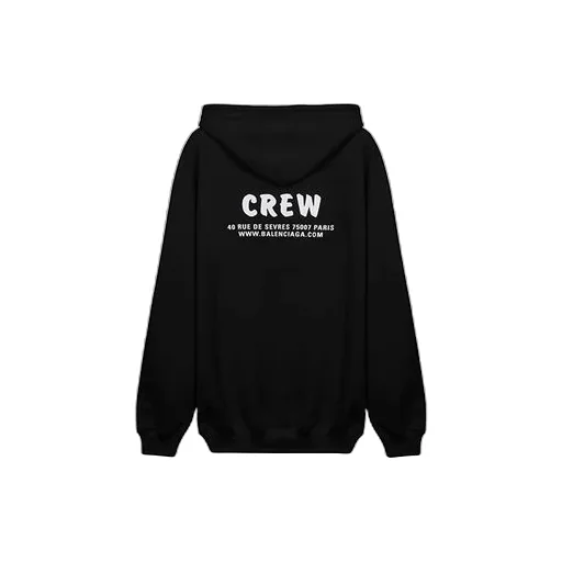 Crew Print Hoodie