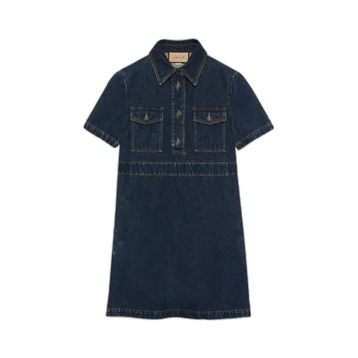 Organic denim dress