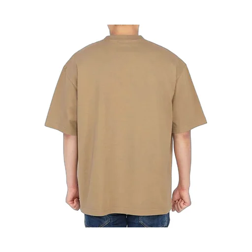 Loose Round Neck Alphabet Embroidered Logo T-Shirt