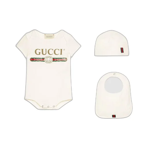 Baby Gucci logo cotton gift set
