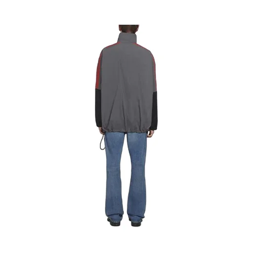Two-Tone Logo-Print Shell Jacket